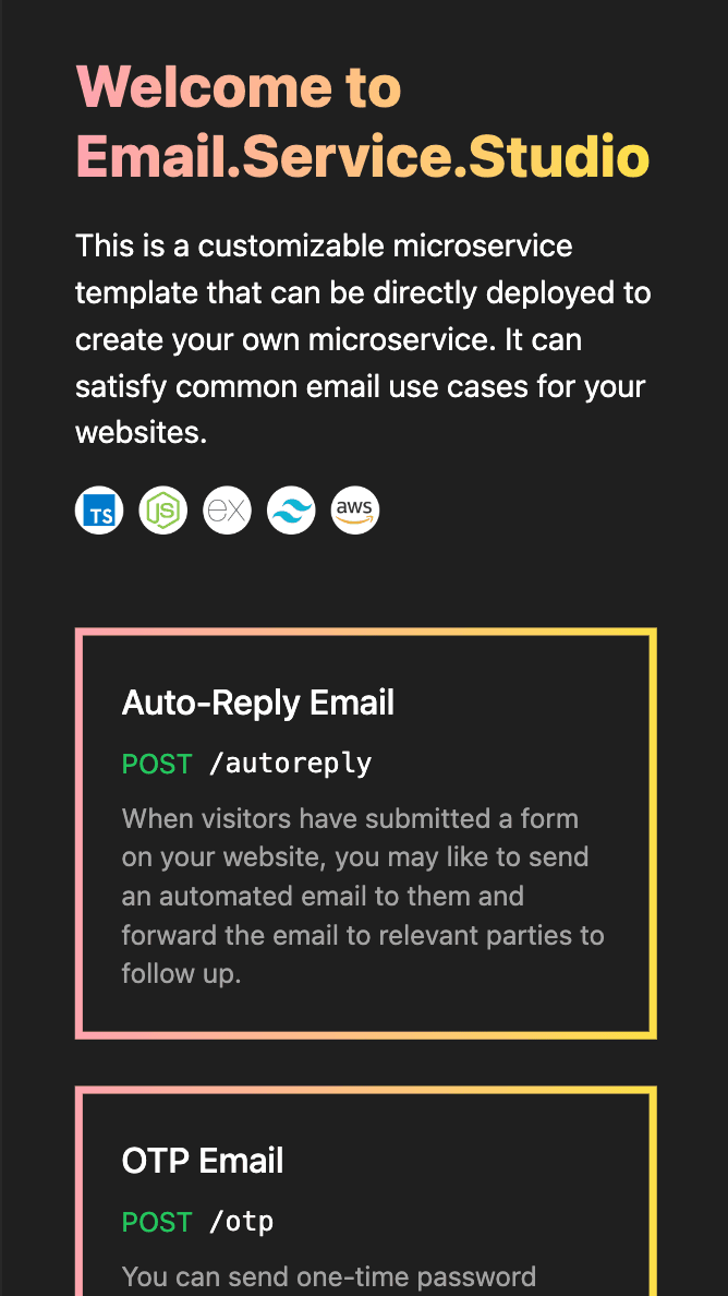 Mobile Image of Email Service Studio